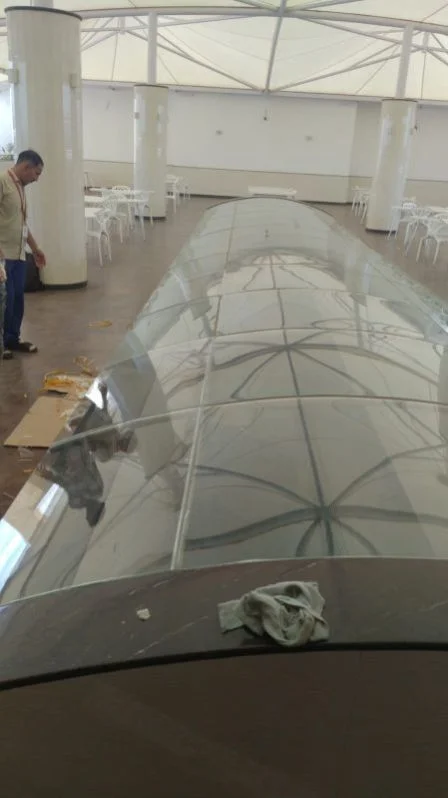 Tempered bent glass