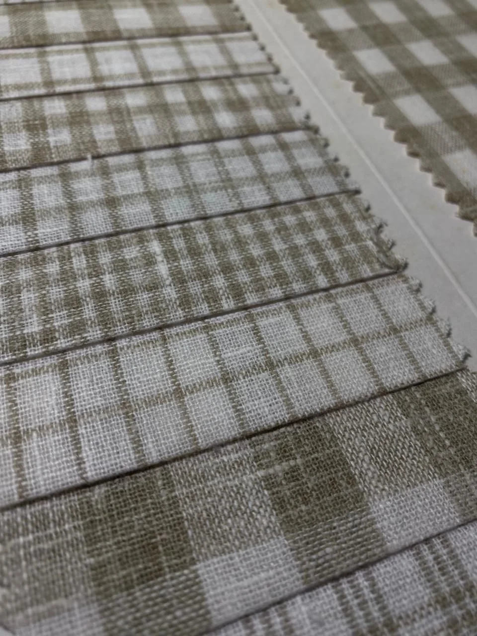 Unstitched Blazer Brown Yarn Dyed Check Fabric