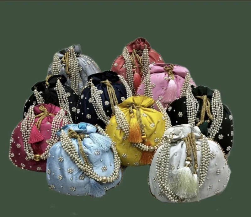 U Bag with Assorted designs embroidery