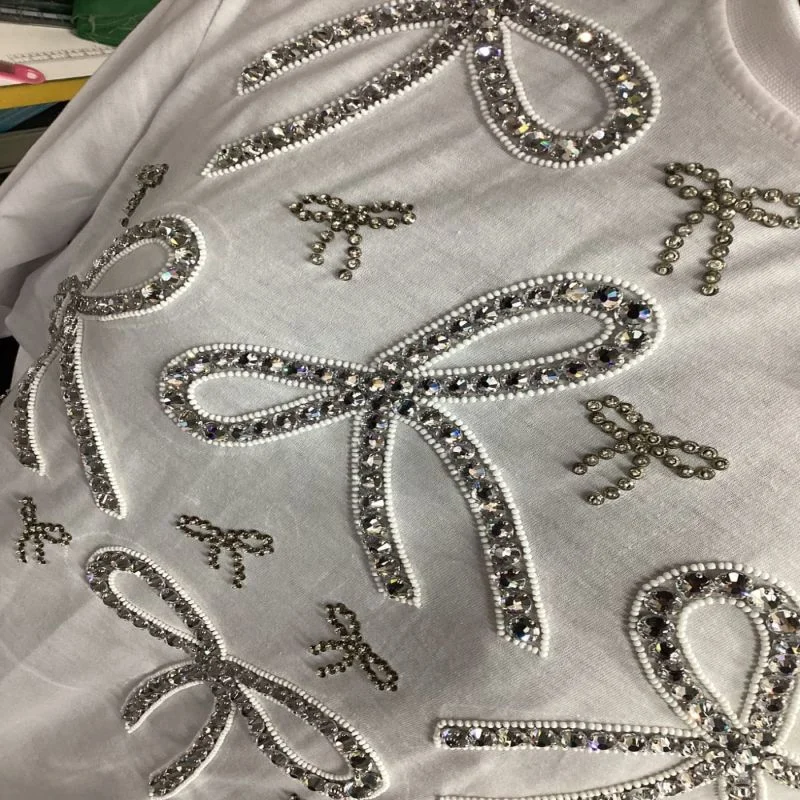 Hand embroidered fabric