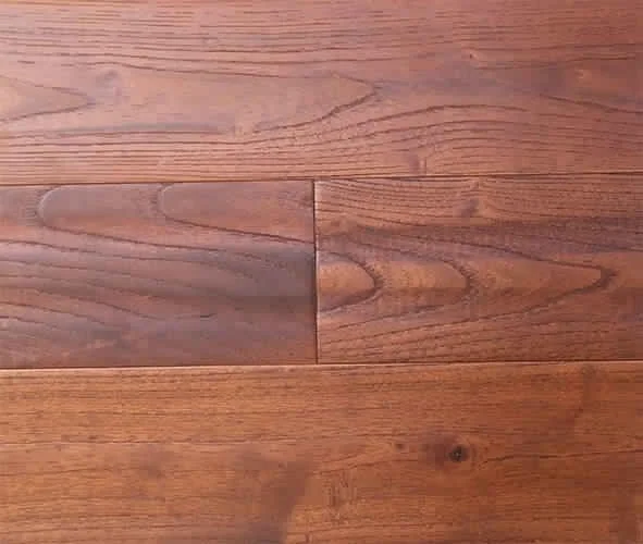 White oak flooring coffee color