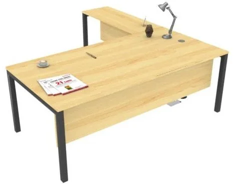 Executive Desk With Ergonomic Wing