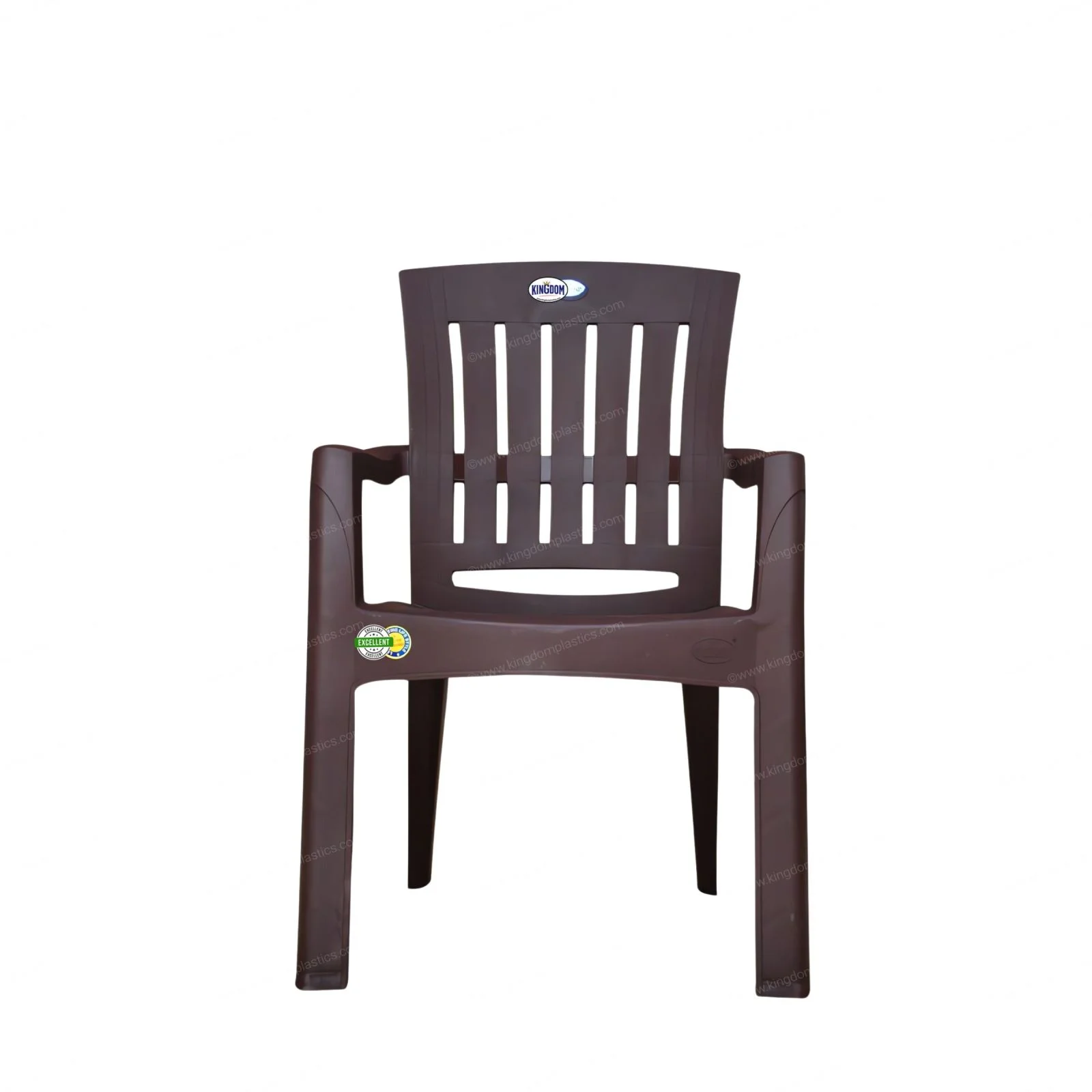 Silver high back chair