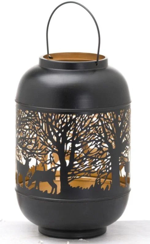 Etched White PC Hanging Lantern