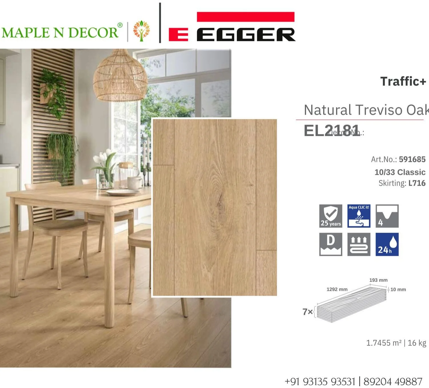 Laminated flooring