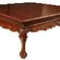 Mahogany Campaign Bench