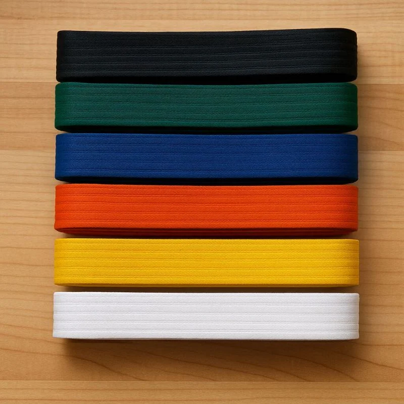 Karate belt 4.1cm 8 rows 100% cotton