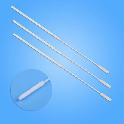 DNA cell specimen collecting flocked nylon swab