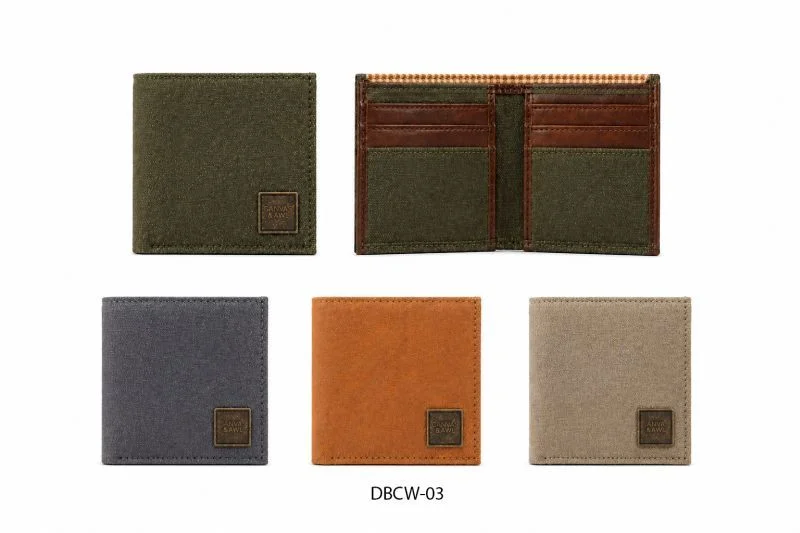 Genuine Cow Hunter Leather Bi-Fold with Overflap RFID-Blocking Credit Card Billfold Wallet for Men