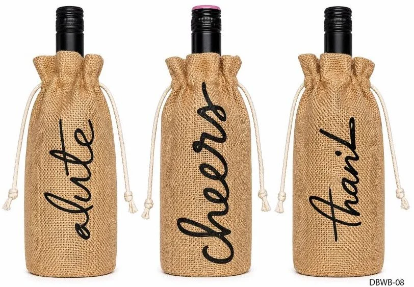 Jute Wine  Bag 2 Bottle
