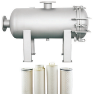 Cartridge filter housing