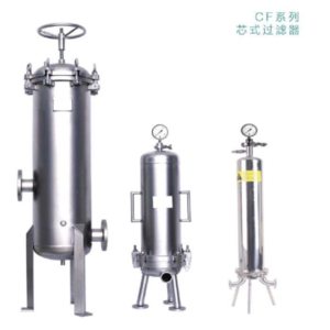 Cartridge filter housing