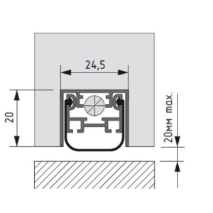 Automatic drop down seal AFP 24.5x20