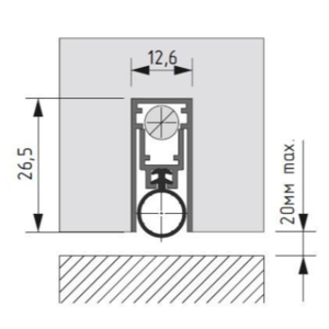 Automatic drop down seal CP 13x27