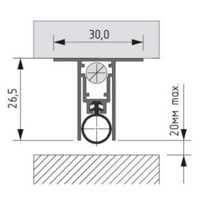 Automatic drop down seal TP 30x27