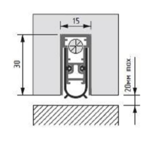 Automatic drop down seal SN 15x30