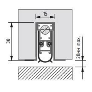 Automatic drop down seal SL 15x30