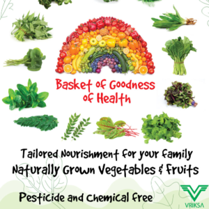 Fresh Leafy greens, traditional vegetables and fruits