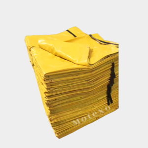 Motexo PVC Layflat Mining Duct Installed Every Certain Distance