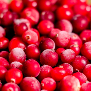Frozen cranberries