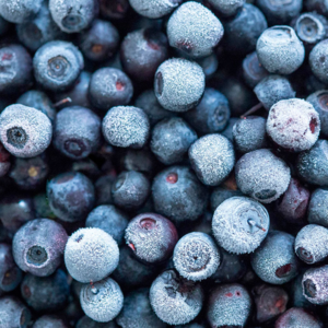 Frozen blueberries