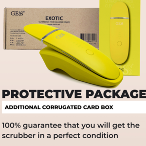 GESS Exotic Ultrasonic Face Scrubber Spatula, Peeling Phonophoresis ION Cleansing Iontophoresis Chromotherapy Desincrustation, USB