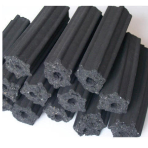 hexagonal charcoal briquettes