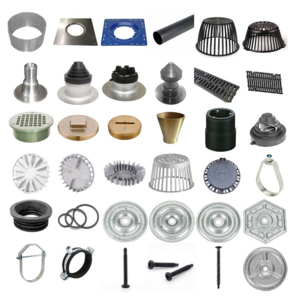 Spun Aluminum New Construction Roof Drain