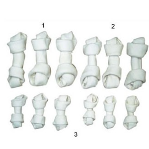 White Rawhide Bones
