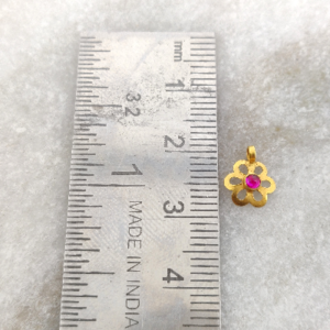 Gorgeous Flower shape 18k solid gold charm