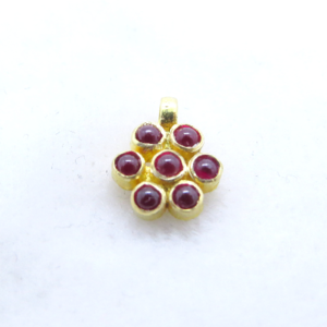 Gorgeous Flower shape 18k solid gold charm