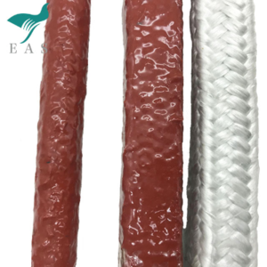 High Temperature Silicone Coated Fiberglass Rope for Heat Sealing