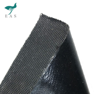 Two Sides Black Silicone Coated Fiberglass Fabric for Removable Insulation Jacket