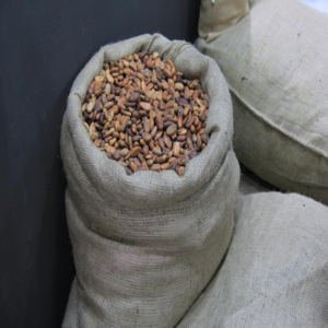 Jute coffee and cocoa beans bags