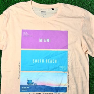 Mans printed half sleeve low price tshirt