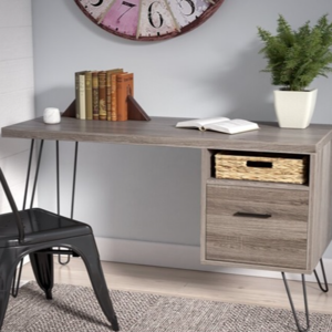 Office Desk with 1 Drawer + 1 Shelf