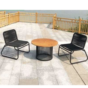 Aluminum Teak Wood Patio Set