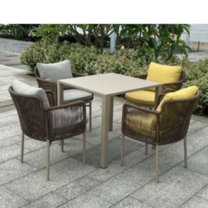 Aluminum Frame Rope Weave Patio Set