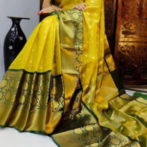 Zari weaving work bridle saree