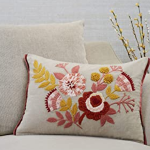 Hand Block with sateen embroidery Dori work