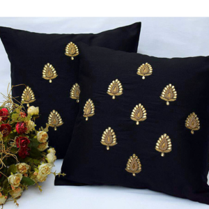 Hand Block with sateen embroidery Dori work