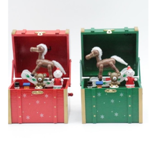 Christmas Rocking House Music Box