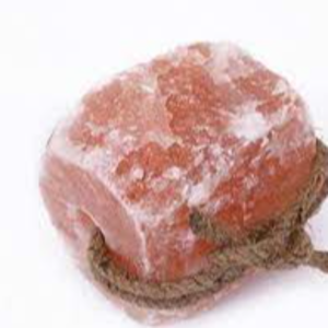 Pink animal salt lick