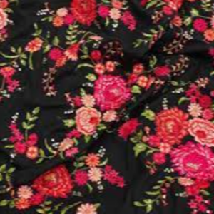 Embroidered georgette Fabric
