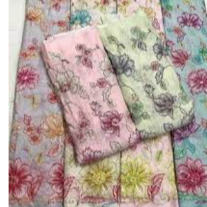 170 GSM Embroidered Georgette Fabric