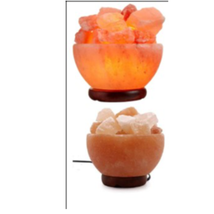Himalayan Salt Lamp Bowl with Natural Crystal Chunks