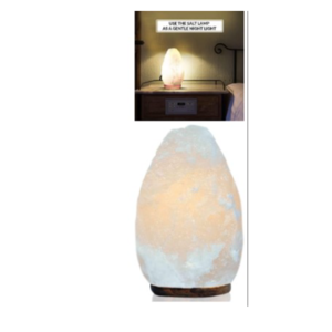 Himalayan Glow White Salt Crystal Lamp,Natural Salt Night Light,Hand Crafted Salt Lamp