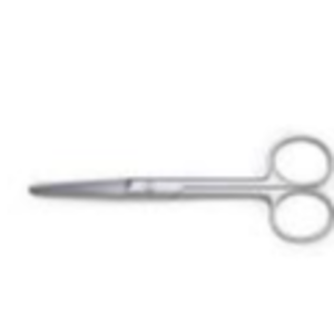 Operating scissors blunt, blunt straight