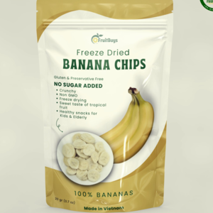 Discount Price For Bulk Negotiable with FruitBuys Vietnam Freeze Dried Bananas.