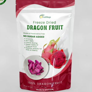 Elevate Your Snack Game With Our High-Quality, Freeze-Dried Dragon Fruit Cubes